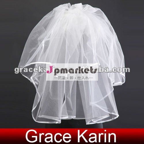 2012櫛CL2627とのGK 2Tの花のリボンの端の結婚式のベール問屋・仕入れ・卸・卸売り