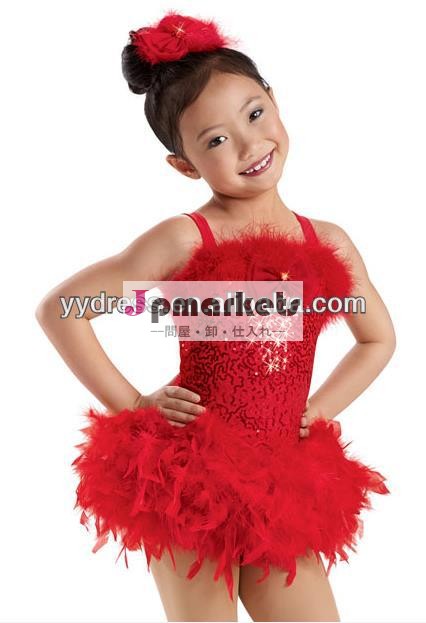 のダンスの摩耗の衣装の羽のスカート女の子用チュチュ問屋・仕入れ・卸・卸売り