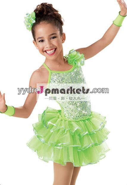 かわいこちゃん三つの- ティアードスカート活気に満ちた色の子供の女の子バレエのダンス衣装問屋・仕入れ・卸・卸売り