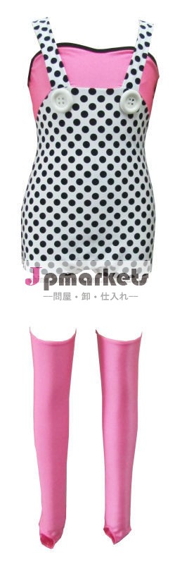 淡いピンクのホットでセクシーな白と黒のストレッチスパンデックス印刷ストレッチスパンデックス衣装ジャズのための問屋・仕入れ・卸・卸売り