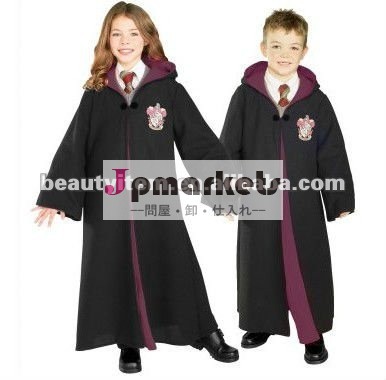ローブの細い棒ガラスのhalloweenの黒い衣裳が付いているHarry Potterの衣裳問屋・仕入れ・卸・卸売り