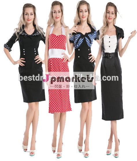 最も安いbestdress2014年熱い販売の新しいヴィンテージロカビリーレトロ50年代60年代小刻みに動くドレスアップピンオフィスの鉛筆問屋・仕入れ・卸・卸売り