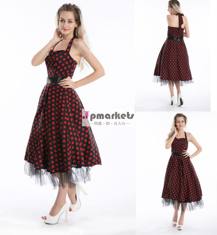 ロカビリーwalsonbestdress50年代スタイルのピンナップスイングラップの夕方パーティードレス- サイズ824問屋・仕入れ・卸・卸売り