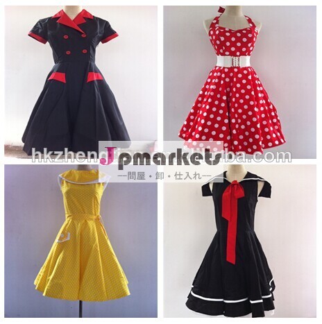 最も安い2014年bestdress50年代の水玉模様のスイングをピンuk6-uk24ヴィンテージロカビリードレスプラスサイズ問屋・仕入れ・卸・卸売り