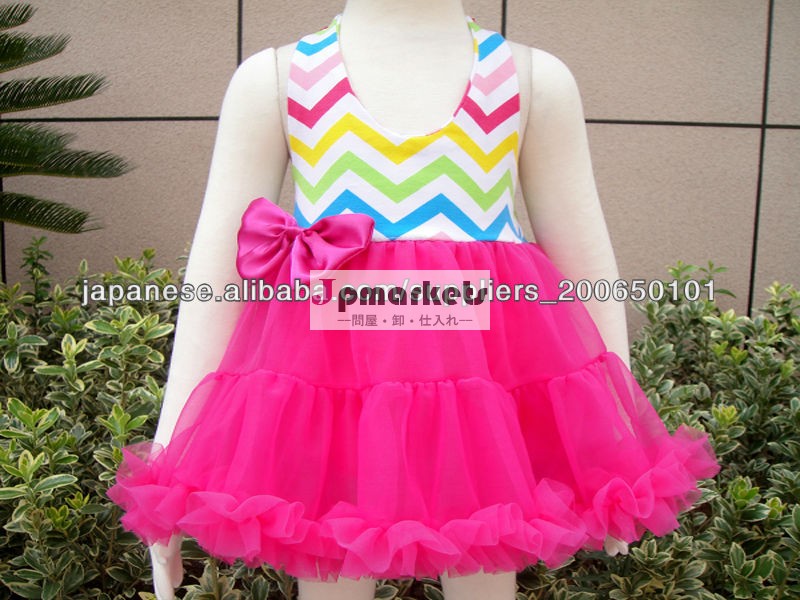 Hot sale chevron dress baby dresses問屋・仕入れ・卸・卸売り