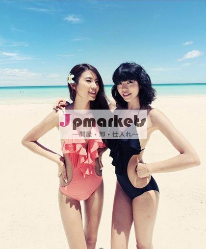 超可愛いピンク三角ビキニ 温泉水着 黒セクシーレディー用bikini問屋・仕入れ・卸・卸売り