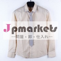 2014年綿100％メンズシャツ、 メンズロングスリーブネクタイ付きシャツ問屋・仕入れ・卸・卸売り