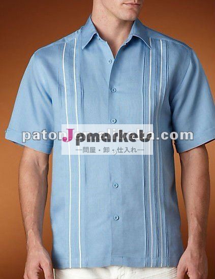 男性のファッションデザイナーのtシャツguayaberasリネン・コットンシャツshm-56問屋・仕入れ・卸・卸売り
