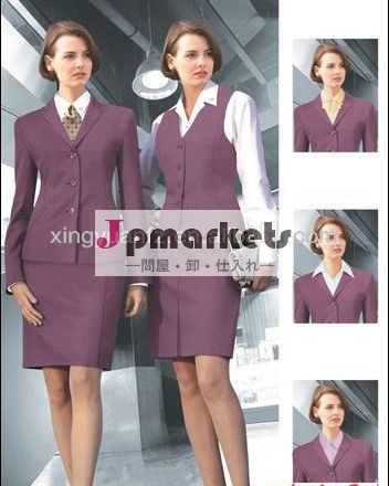 新しいオフィスの制服のデザイン女性の女性の航空会社のための問屋・仕入れ・卸・卸売り