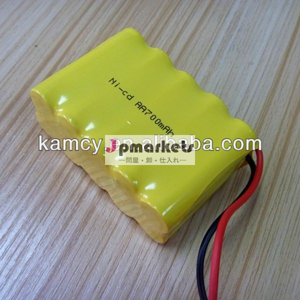 ニカド電池aa700mah12v充電式バッテリーパック問屋・仕入れ・卸・卸売り