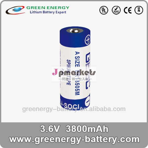 3.6Vの3800mahリチウム電池er18505mサイズ乾電池問屋・仕入れ・卸・卸売り