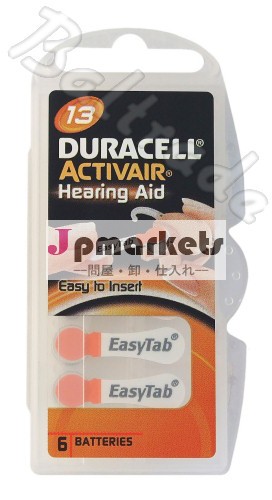 デュラセルda13activair- 13補聴器用電池、 b0134、 b26pa、 ac13e、 pr48、 ha13問屋・仕入れ・卸・卸売り