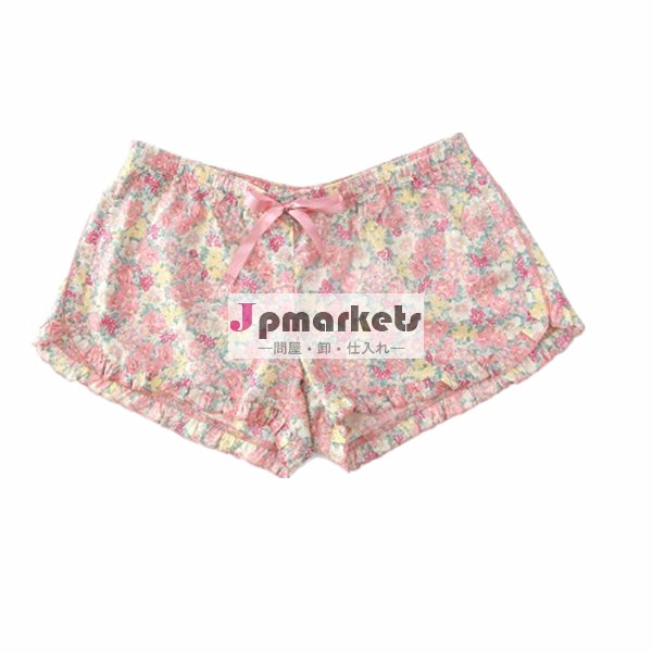 安いプリントパジャマ短い女性の綿問屋・仕入れ・卸・卸売り