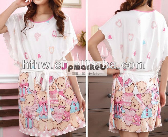 最新熱い販売2013甘いnightskirtシルク半袖問屋・仕入れ・卸・卸売り