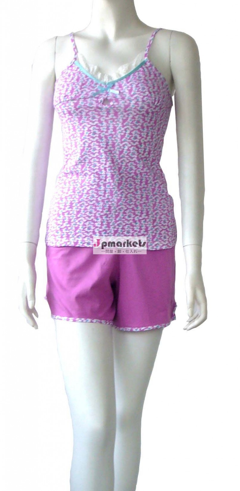 新しいデザインファッション売れ筋2013レディースパジャマ　セットと太陽の上部とショートパンツ問屋・仕入れ・卸・卸売り