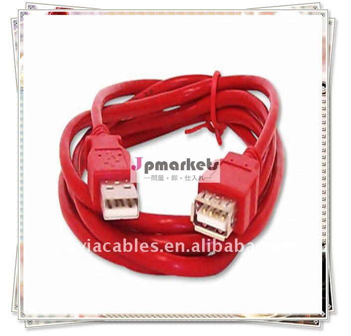 真新しい優れた赤USBの延長ケーブル1.5M 5FT問屋・仕入れ・卸・卸売り