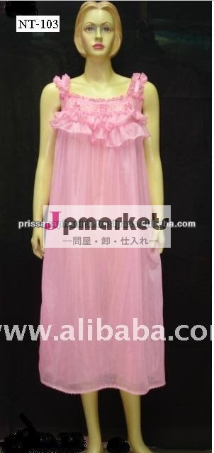 ピンクの色設計されていた女性の販売のためのスリープドレス問屋・仕入れ・卸・卸売り