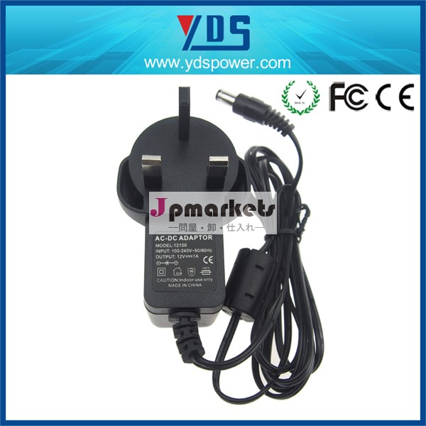 Cbcerohs指令fcc承認12v1a壁の充電器、 ウォールマウントスイッチングac/用dc電源アダプタled/cctv、 タブレット問屋・仕入れ・卸・卸売り