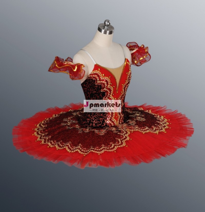赤・blaceクラシックバレエチュチュ/プロのバレエチュチュのスカートの女の子性能チュチュバレエチュチュドレス問屋・仕入れ・卸・卸売り