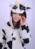 新しい動物の乳用牛のコスプレ衣装sleepcoat服のパジャマ問屋・仕入れ・卸・卸売り