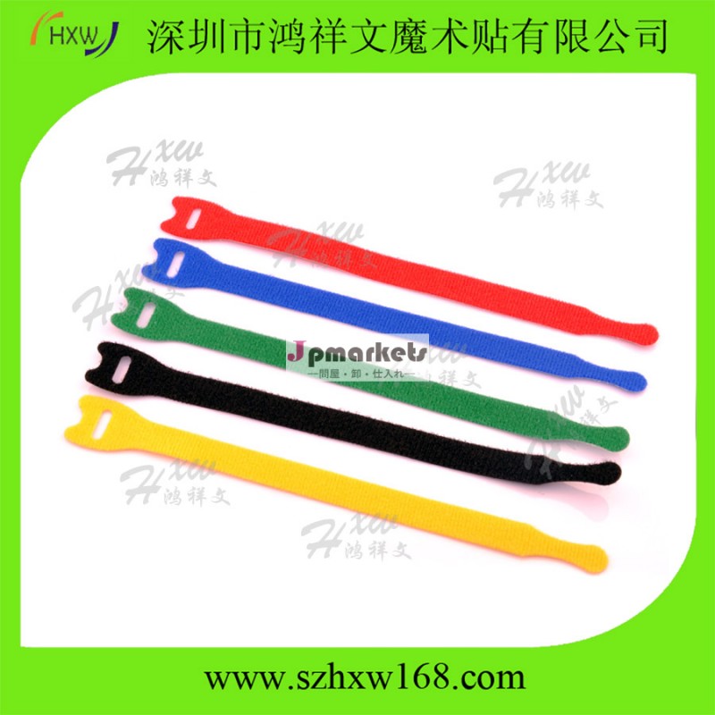 再利用可能かつ柔軟猫5友好的1/2" ×8" ベルクロ1ラップストラップ問屋・仕入れ・卸・卸売り