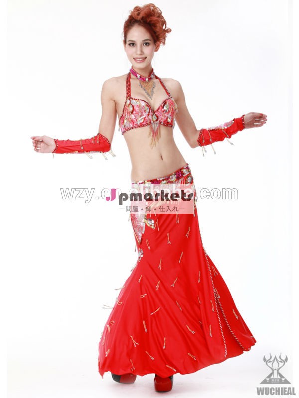 エレガントなベリーダンスパフォーマンスの衣装のための女性のステージのダンス( qc00203)問屋・仕入れ・卸・卸売り