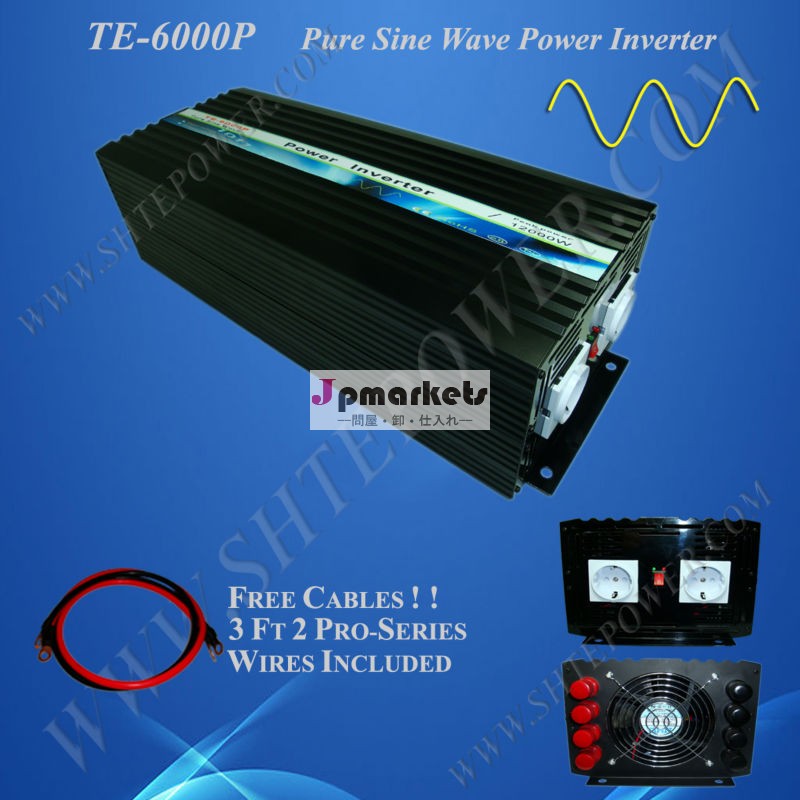 6000ワットdc12vac220vまで純粋な正弦波パワーインバータ問屋・仕入れ・卸・卸売り