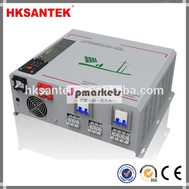 Hksantekホット! ハイブリッド500w-6000watts付きソーラーインバータmpptソーラーチャージコントローラー問屋・仕入れ・卸・卸売り