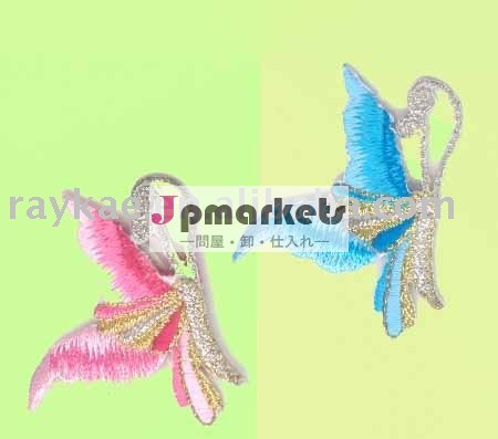 100％embrodiery蝶パッチ上に鉄問屋・仕入れ・卸・卸売り