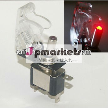 明確なミサイルスイッチオンオフ制御12v20aspstトグルスタート点火赤色led問屋・仕入れ・卸・卸売り