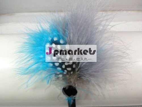 赤ん坊の淡いブルーの羽のfascinatorのヘッドバンド問屋・仕入れ・卸・卸売り
