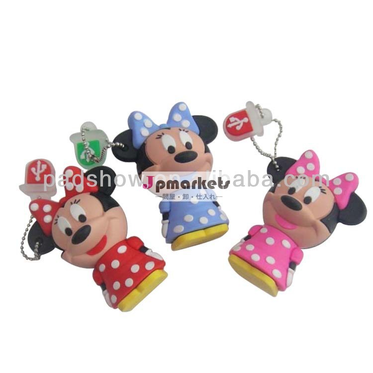 ミッキーとミニーsylicone形状usbキーフラッシュメモリusbメモリ誕生日プレゼント問屋・仕入れ・卸・卸売り
