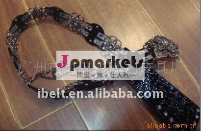 Metal Belt宝石の花鎖の方法女性問屋・仕入れ・卸・卸売り