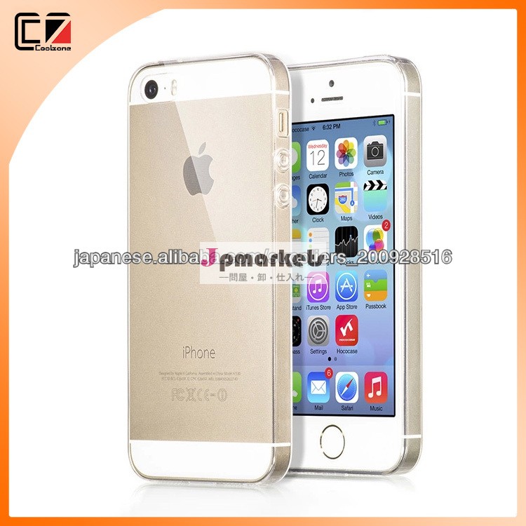薄い型iPhone5/5s TPU クリア ソフトケース 光沢のある超透明 ラバー素材 apple アイフォン5/5s [クリア]問屋・仕入れ・卸・卸売り