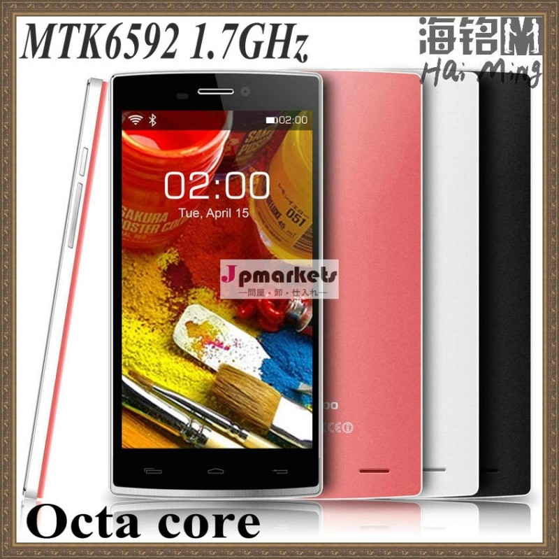 卸売新しい2014年が中国に来facrtory1g16gmtk6592速いスピード8コア3グラムスマートフォンの5インチx2モデル問屋・仕入れ・卸・卸売り