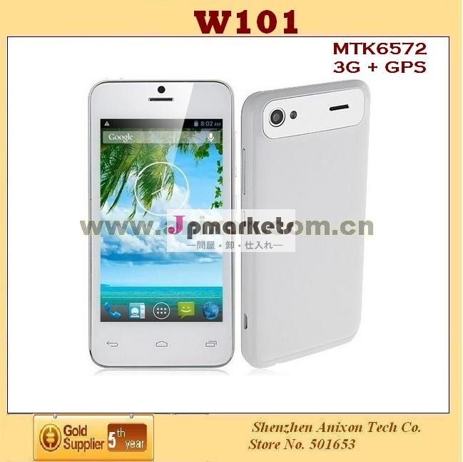 (w１０１) 安い3g4.2mtk6572スマートフォンアンドロイドデュアルコアgps4gbのインチ3g4.0、 512mb問屋・仕入れ・卸・卸売り