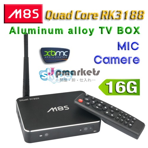 アンドロイドスマートtvボックスrk3188クワッドコアアンドロイドテレビボックス4.4m82g/16g4.0wifigoogleテレビブルートゥースプレーヤーhdmiカメラ付き問屋・仕入れ・卸・卸売り