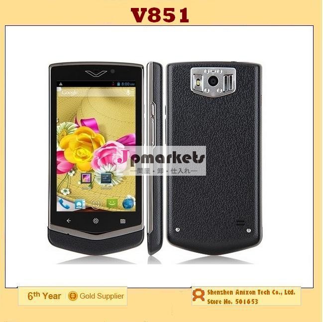 (v851) 安価な4" スマートフォンアンドロイドデュアルコアgps4.2mtk65723g4gb、 512mb問屋・仕入れ・卸・卸売り