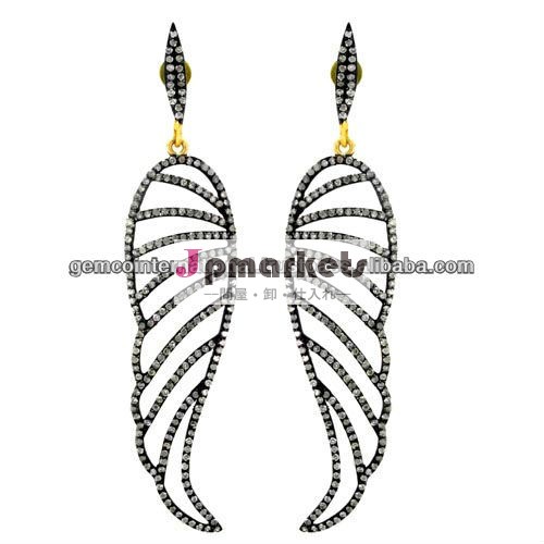 aretesドプラタy悲しいかな専用オロamarillo14kesterlina925悲しいかなaretesドパラ女性のアクセサリーcondiamantesaretesconincrustadosdiamantes問屋・仕入れ・卸・卸売り