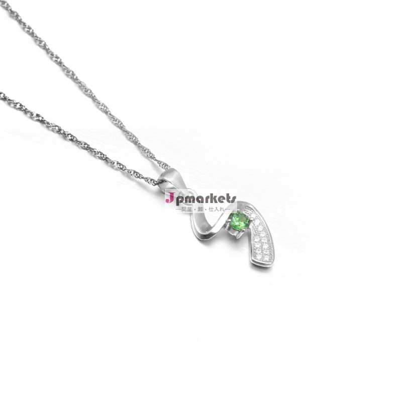 2014ファッションhot sale925シルパージルコニアペンダントロジウムメッキ＆ローズゴールドメッキアクセサリージュエリー問屋・仕入れ・卸・卸売り