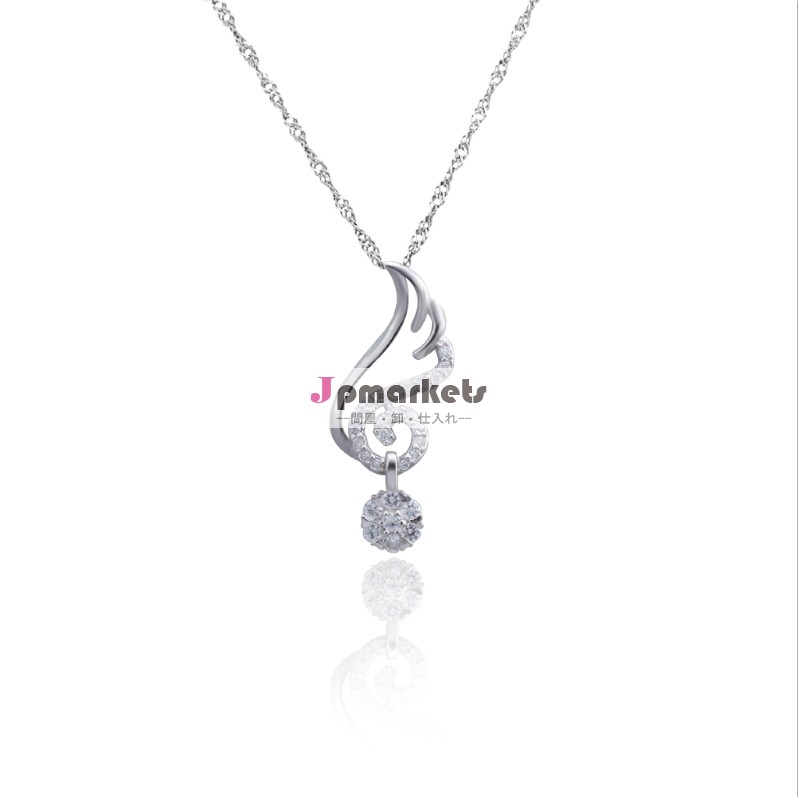 2014ファッションhot sale925シルパージルコニアペンダントロジウムメッキアクセサリージュエリー問屋・仕入れ・卸・卸売り