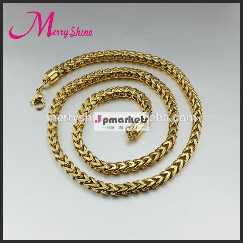 For Boyfriend's Best Gift Stainless Steel Necklace Gold Necklace Fashion Necklace for Men and Women NC054問屋・仕入れ・卸・卸売り