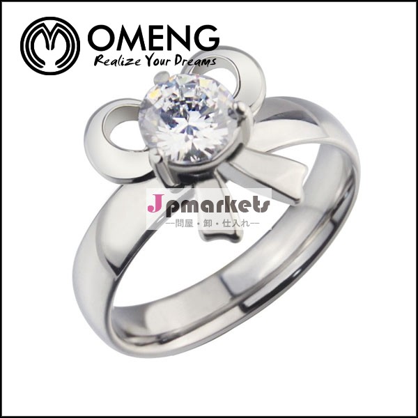 シンプルなデザインモザイク　クリスタルジュエリースターリングシルバーの結婚指輪問屋・仕入れ・卸・卸売り