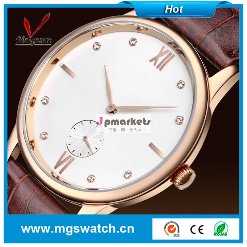 良質のブランド付き腕時計日本movtクォーツローズゴールドの時計が問屋・仕入れ・卸・卸売り