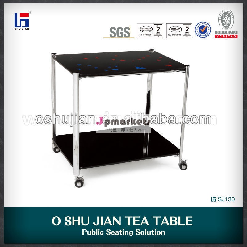 oshujianティーテーブル側sj130テーブル強化ガラスのコーヒーテーブル問屋・仕入れ・卸・卸売り