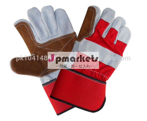 作業手袋/ダブルヤシの作業用手袋/バック赤色の綿の手袋問屋・仕入れ・卸・卸売り
