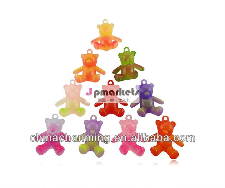 装飾的なアクリル明るい色でクマのビーズ問屋・仕入れ・卸・卸売り