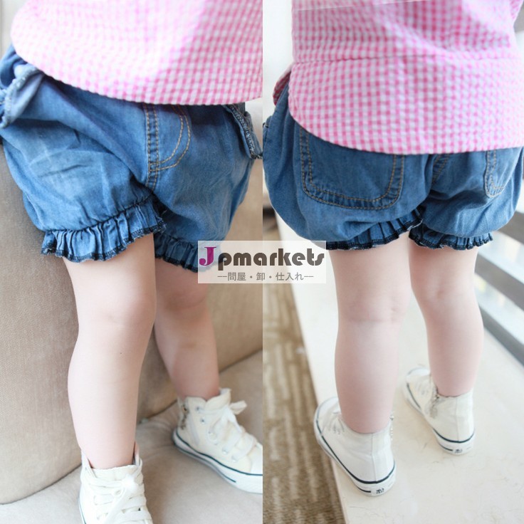 夏季韓国最新子供はジーンズを着用ベビーショーツ女の子のためのファッションジーンズのショートパンツ( m20435a)問屋・仕入れ・卸・卸売り