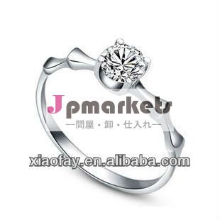 パーソナライズ設計2013ファッションジュエリー925スターリングsiliverダイヤモンドの結婚指輪問屋・仕入れ・卸・卸売り