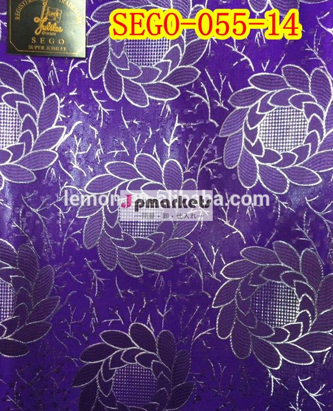 elegentのためのアフリカの紫の刺繍のセゴユリheadtie問屋・仕入れ・卸・卸売り
